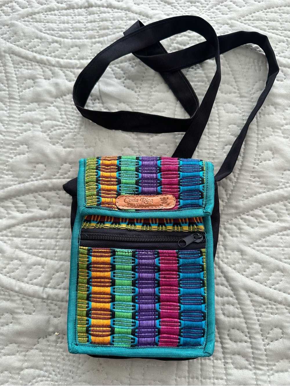 Multicolor Woven Crossbody Bag Costa Rica